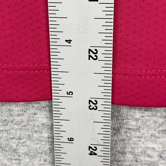 Nike Golf Shirt Womens XS (0-2) Pink Dri Fit Short Sleeve 1/4 Zip Activewear Top - Picture 8 of 12